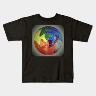 Color Swirl Grunge Kids T-Shirt